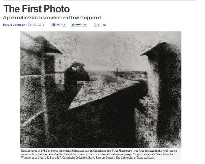 The First Photo