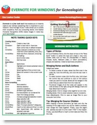 Evernote for Genealogy Quick Reference Guide