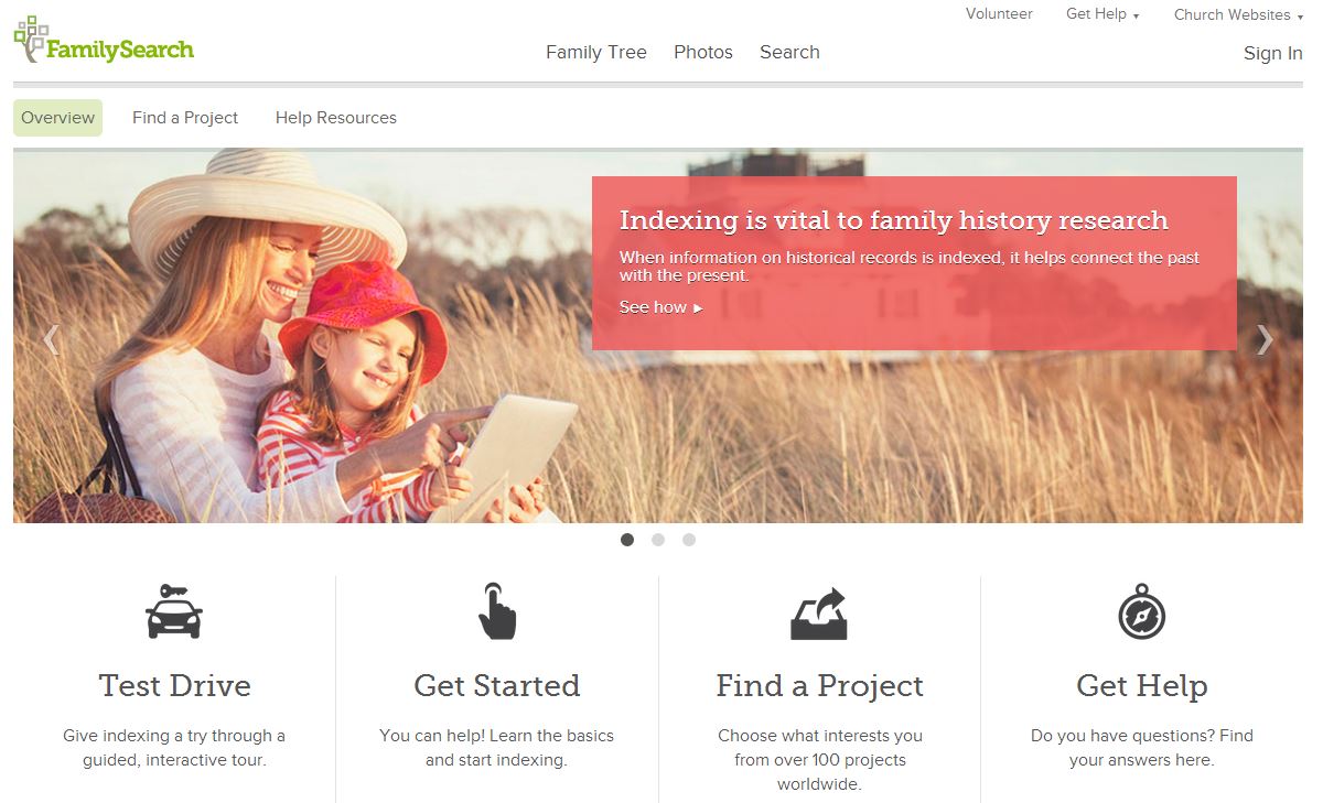 New FamilySearch Indexing Website Launches