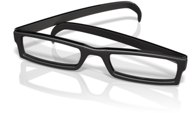 Magnifying reading glasses