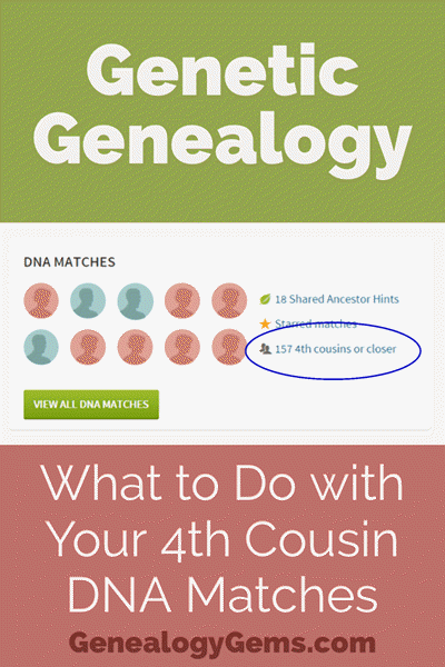 what to do with your 4th cousins DNA genetic genealogy