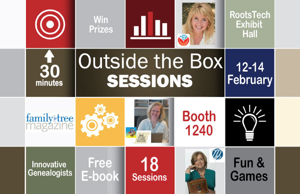 RootsTech / FGS 2015: Free Sessions at Our Booth and PRIZES!