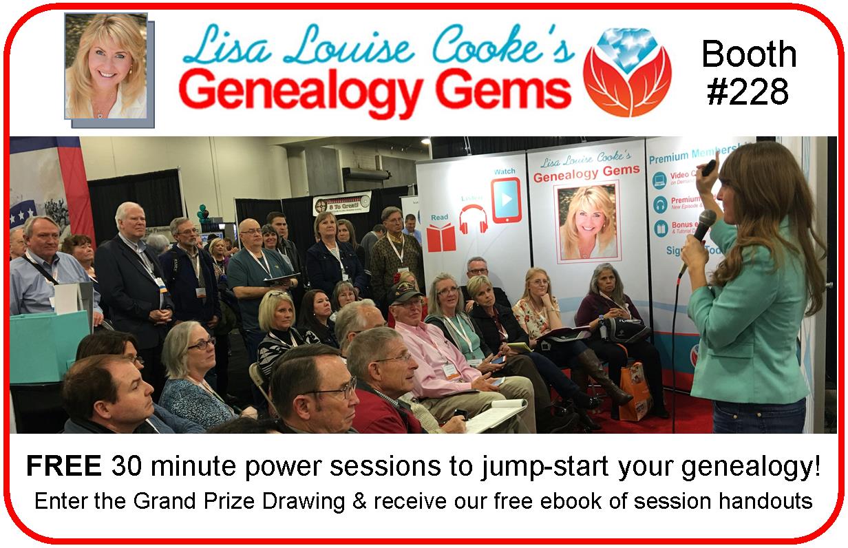 NGS 2016: FREE Lectures at the Genealogy Gems Booth