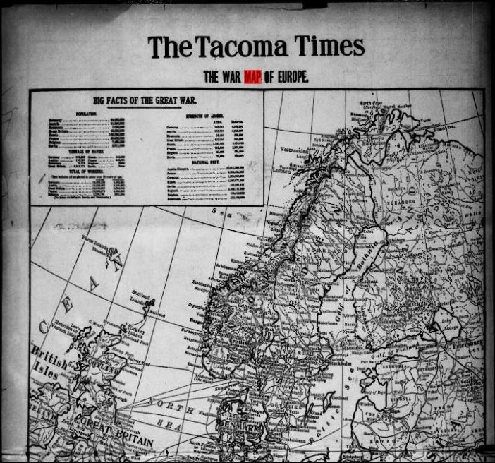 The Tacoma Times, August 22, 1914. Image from Chronicling America. Click on image to visit webpage.