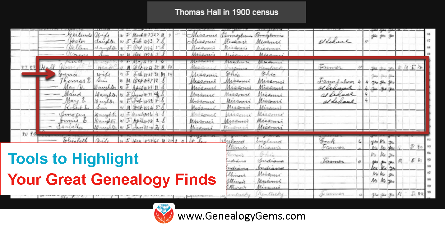 Tools to Highlight Your Great Genealogy Finds