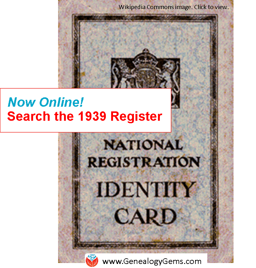 NEW!! Access the 1939 Register Online at Findmypast