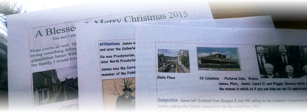 Family History in the Annual Christmas Letter? What a Great Idea!