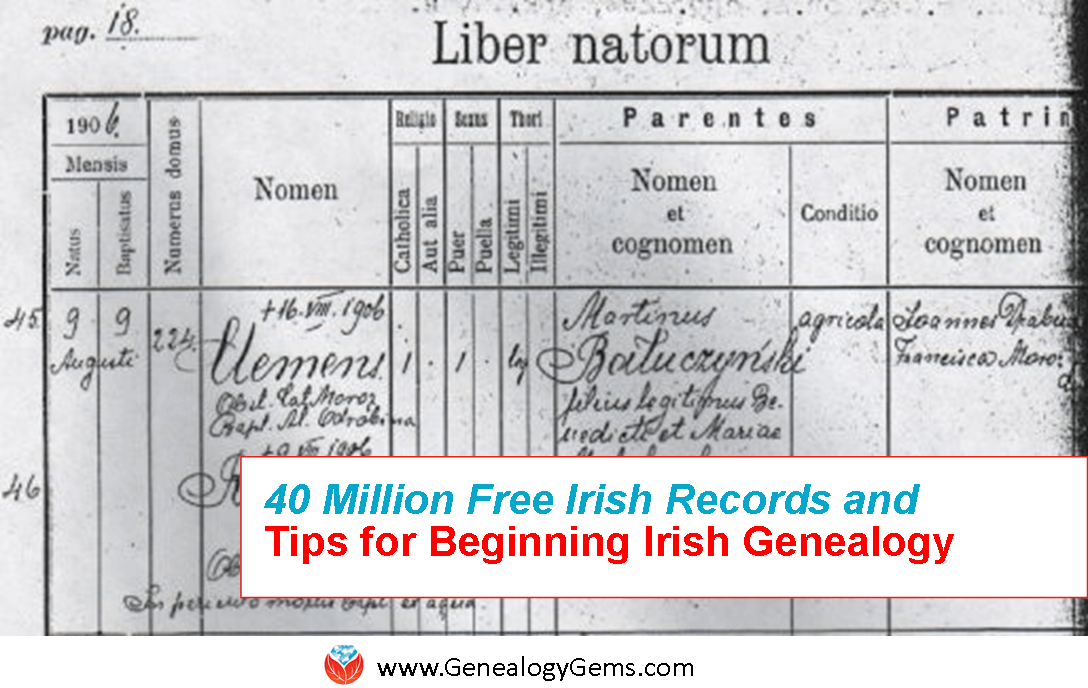 Beginning Irish Genealogy Tips