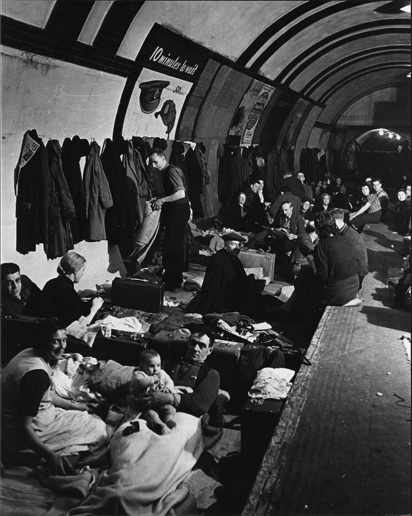 Blitz_West_End_Air_Shelter WWII photos