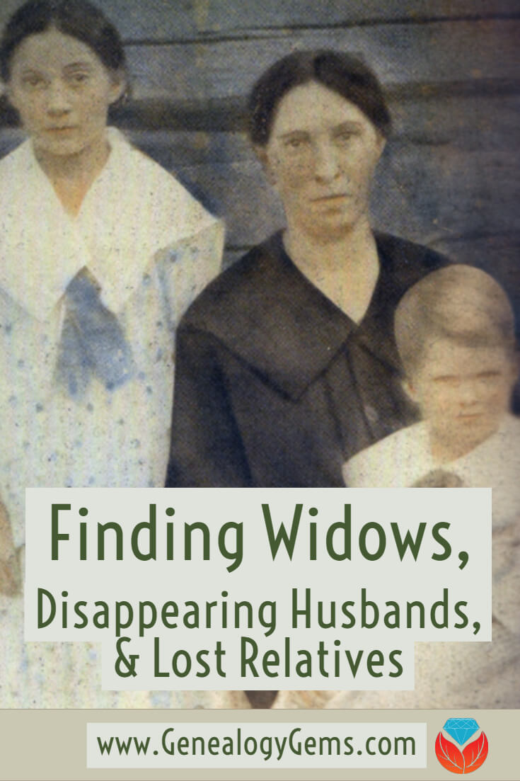Finding widows, disappearing husbands, and lost relatives