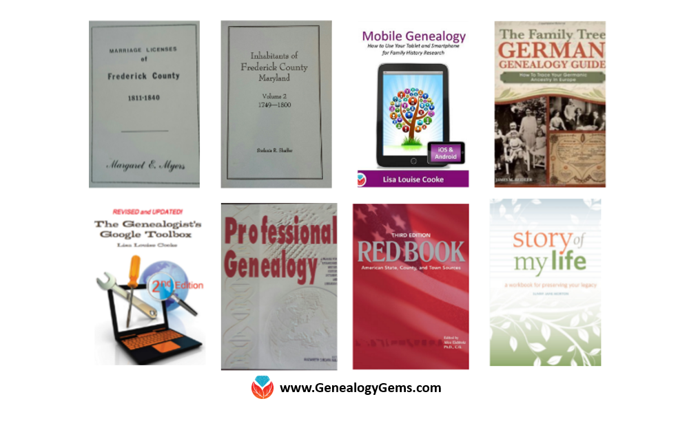 Google slides for genealogy book covers