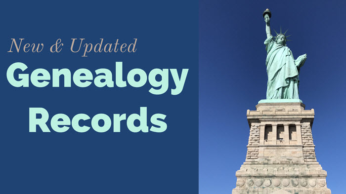 New and Updated Genealogy Records – United States