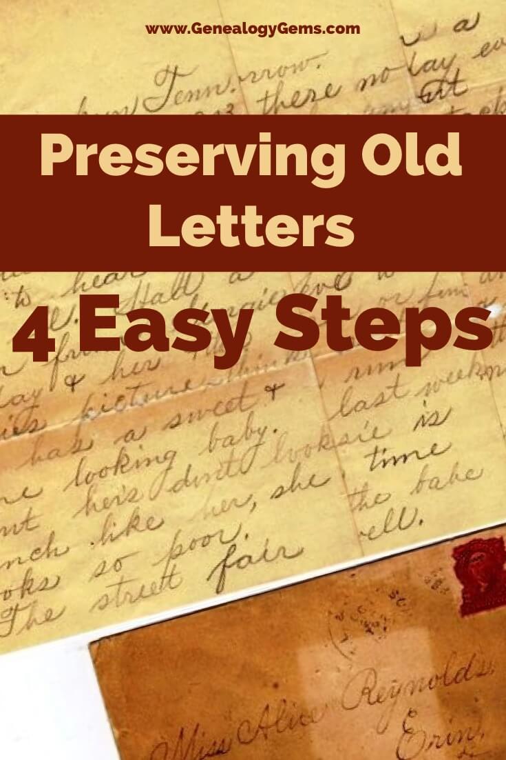 preserving old letters 4 steps
