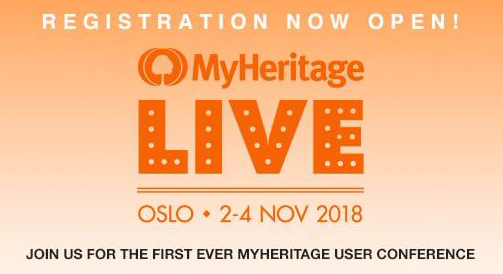 Join Me at MyHeritage LIVE in Oslo, Norway