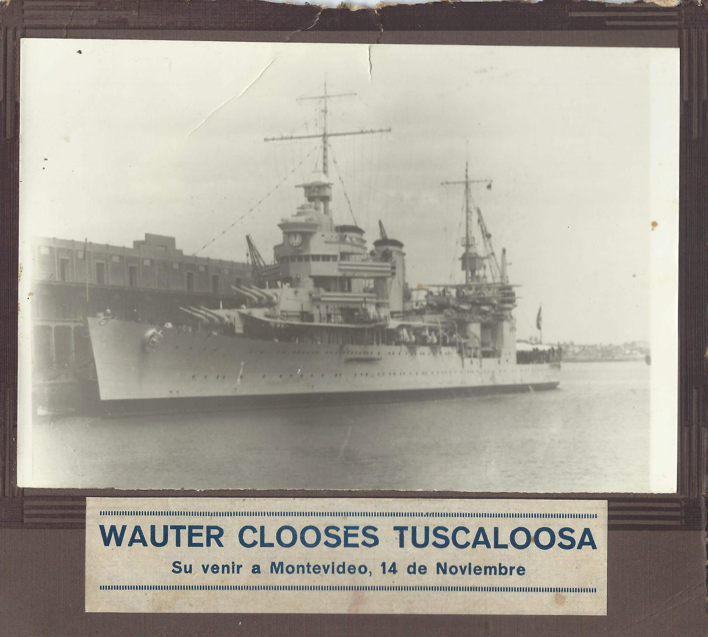 USS Tuscaloosa CA 37 P. 31 Wautur Clooses Photo Mario D
