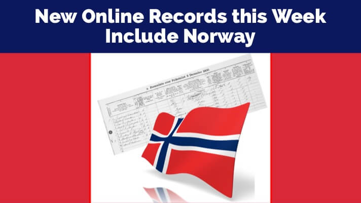 New Genealogy Records Online Include the Norway Census