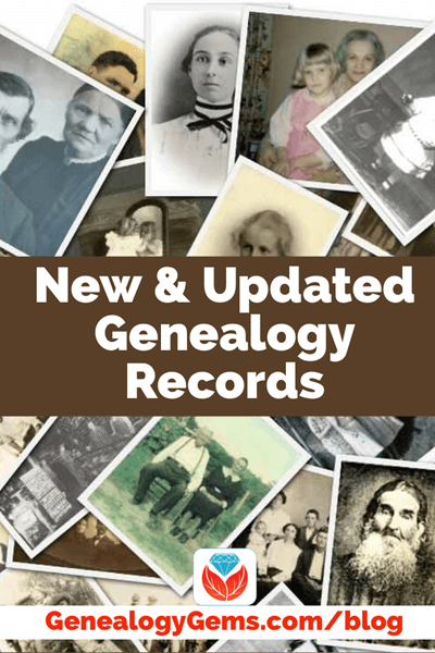 new genealogy records