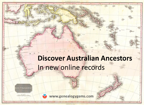 Find Australian Ancestors and More: New and Updated Genealogy Records Online