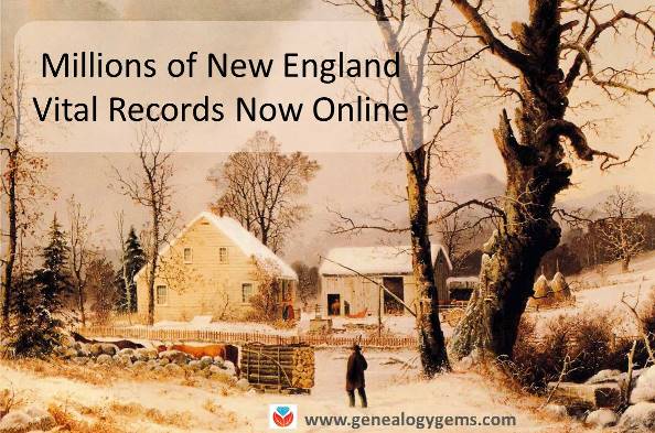 New England Vital Records and More: New Genealogy Records Online