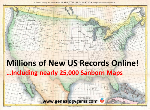 Sanborn Maps and Other U.S. Resources: New Genealogy Records Online