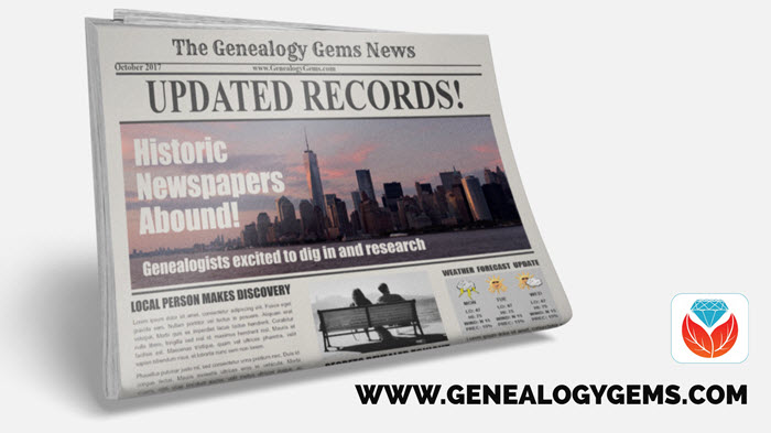 US & UK Newspapers, Vital Records & More! New Genealogy Records Online This Week