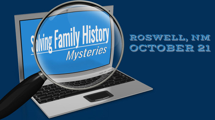 Solving Family History Mysteries in Roswell, NM: Genealogy Seminar with Lisa Louise Cooke