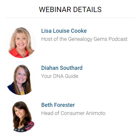 Free Webinar “Reveal Your Unique Story through DNA and Family History”